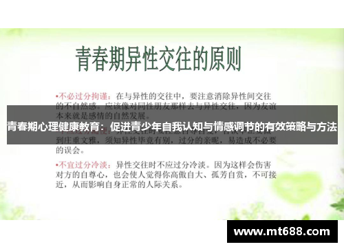 青春期心理健康教育：促进青少年自我认知与情感调节的有效策略与方法